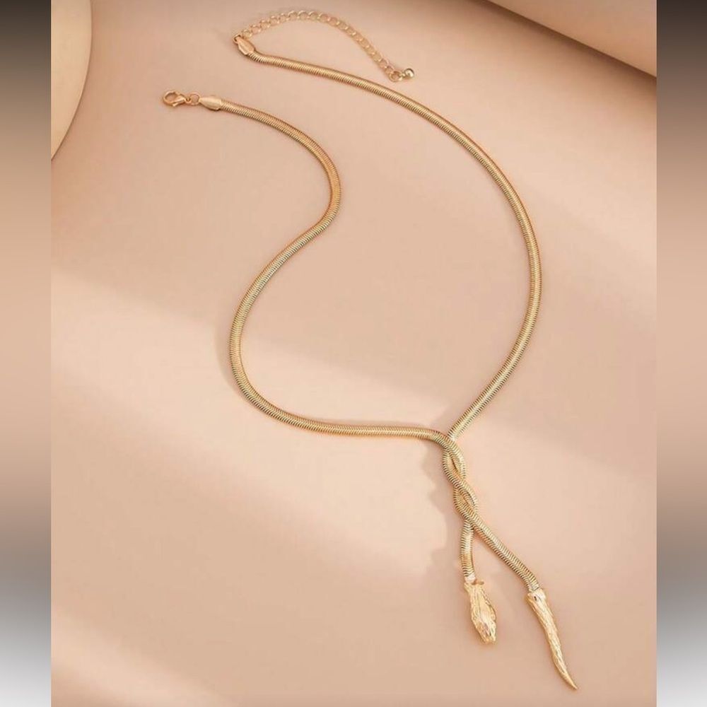 Gold Snake Chain Necklace M714